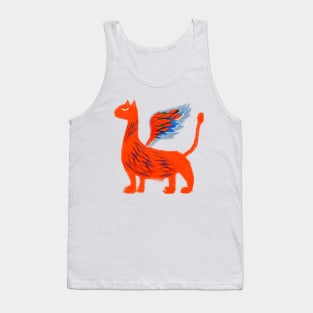 Fairytale animal dragon red fly Tank Top